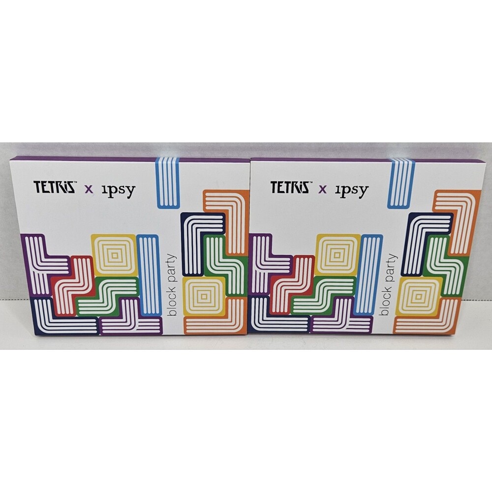 Tetris X Ipsy BLOCK PARTY 6-Eyeshadow Palette X 2 Limited Edition Full SZ 13.5g